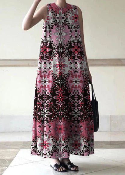 Handmade Black Linen Dresses O Neck Sleeveless Cotton Robes Summer Dresses