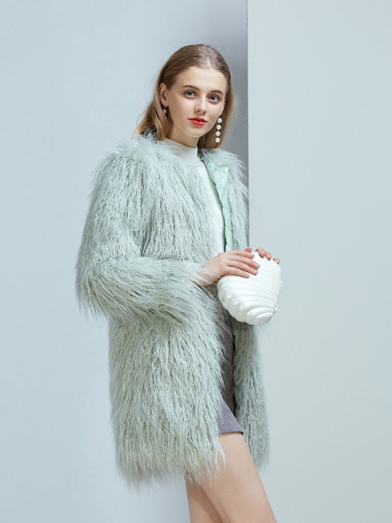 Faux Fur Long Coat Winter Coat