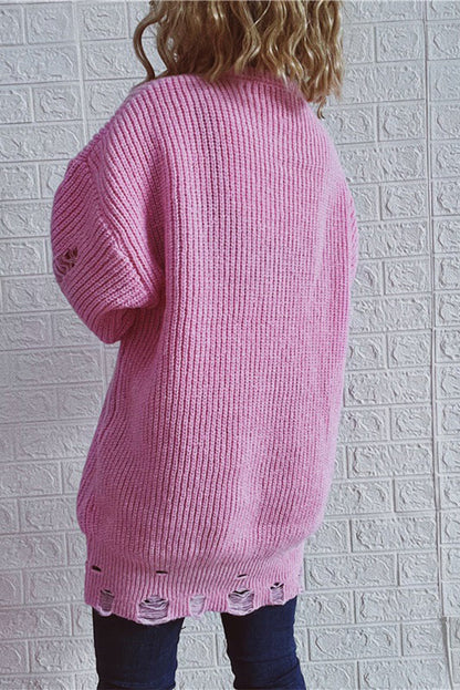 Street Ripped O Neck Tops