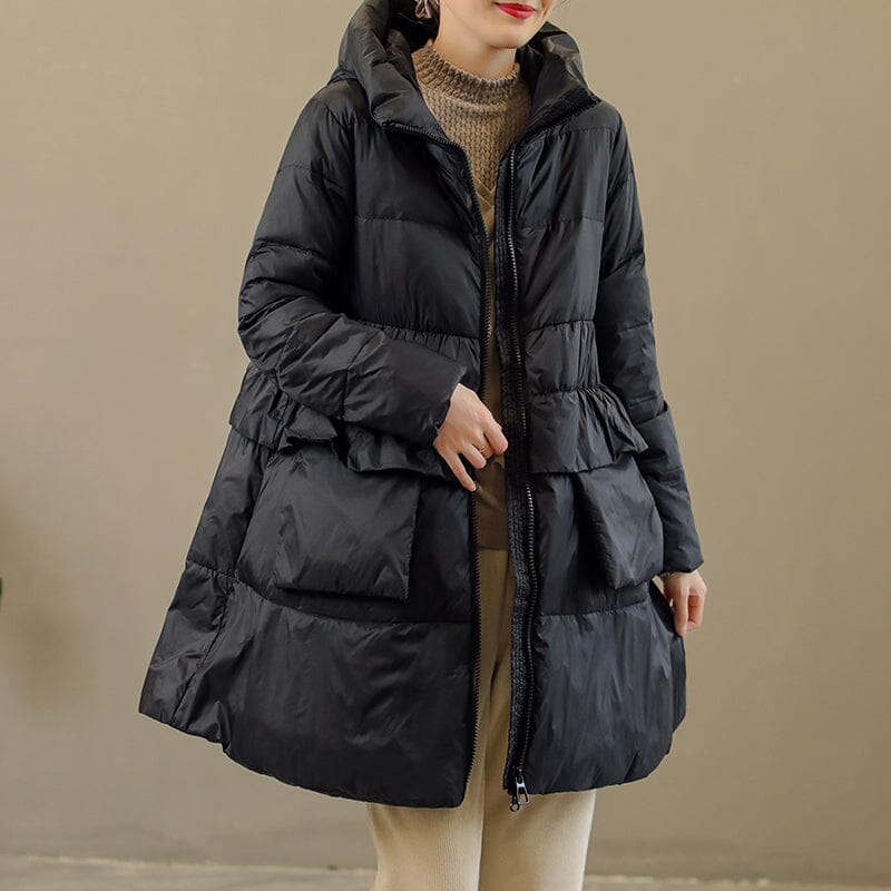 Winter Extra Thick Hoodie Warm Down Coat