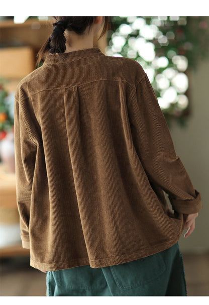Cotton Corduroy Pocket Stripe Jacket