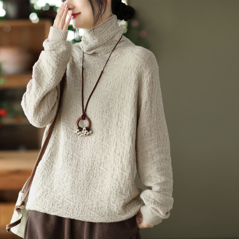 Jacquard Turtleneck Sweater
