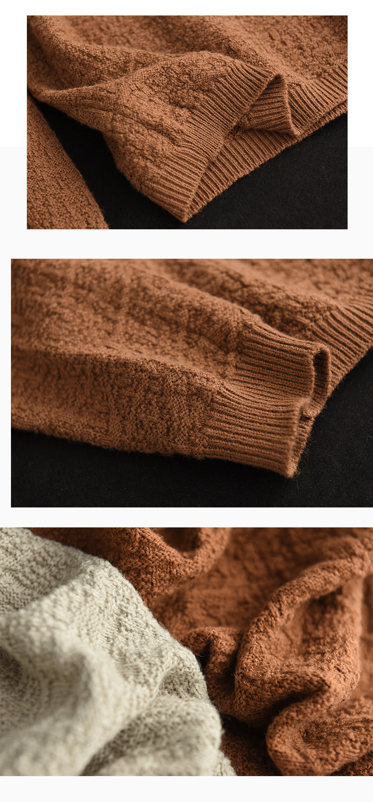Jacquard Turtleneck Sweater