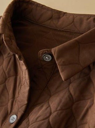 Long Sleeve Single Breasted Mid-length Coat in One-size