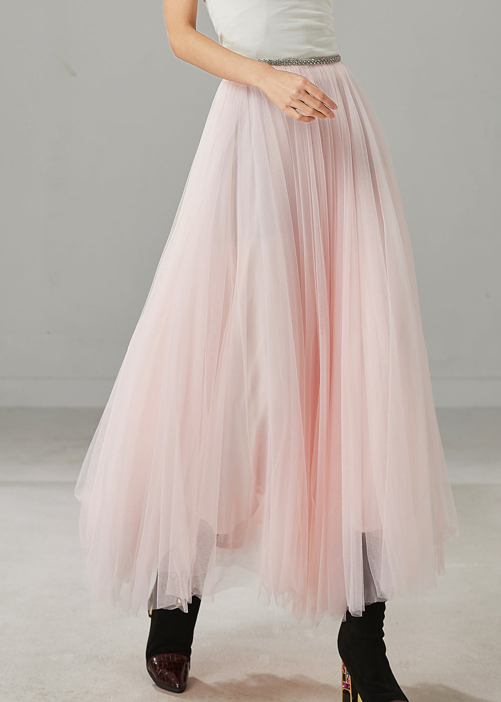 Pink Exra Large Hem Tulle Holiday Skirt Spring