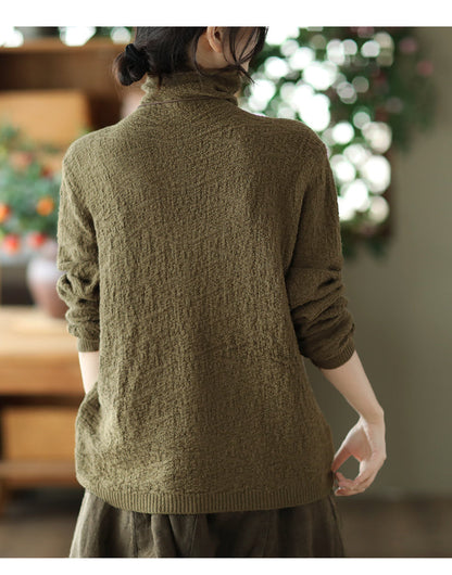Jacquard Turtleneck Sweater