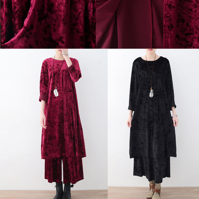 Corduroy Tops and Wide Leg Pants