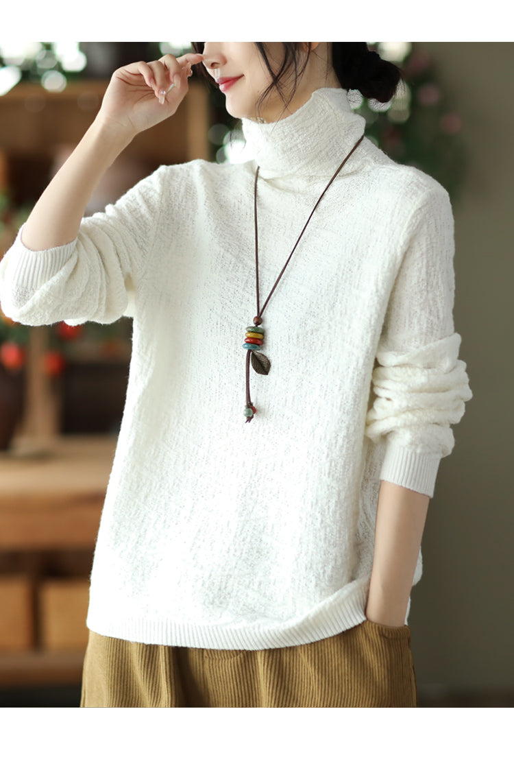 Jacquard Turtleneck Sweater
