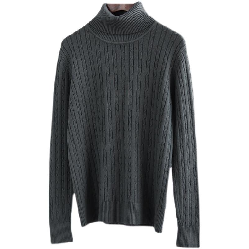 Winter Turtleneck Color Knitted Sweater