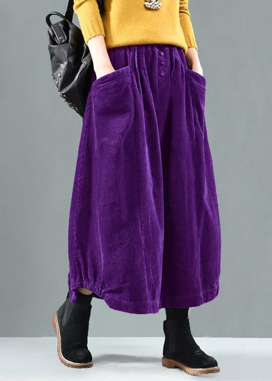 Elastic Waist Pockets Spring Wardrobes Tutorials Purple Skirt
