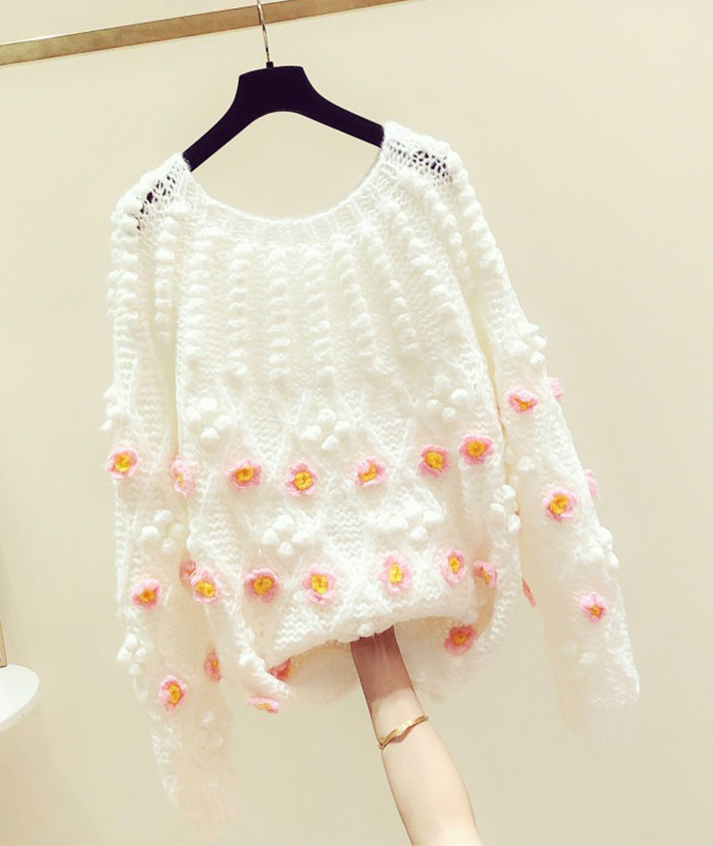 Flowers Long Sleeve Sweater 119