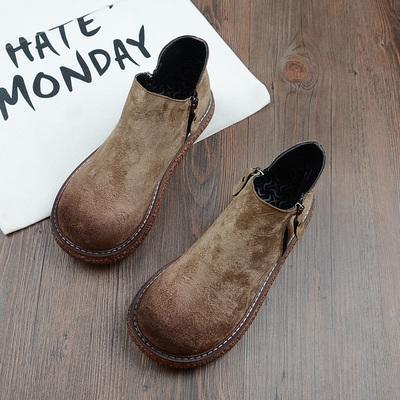 Cozy Autumn Handmade Comfort Short Boots