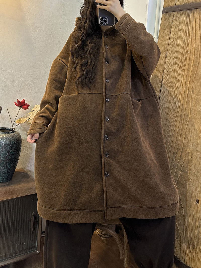 Winter Thickened Cotton Loose Hooded Padded Coat