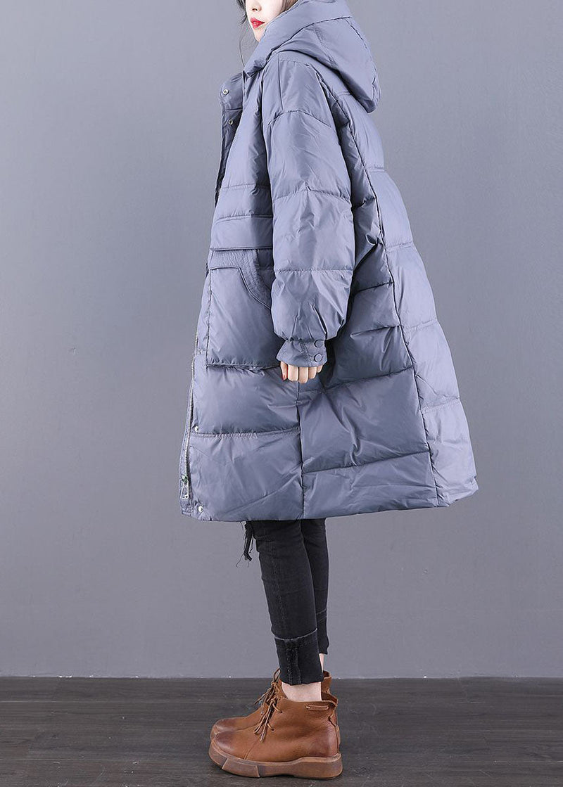 Italian Coffee Original Design Hooded Oversized Duck Down Puffers Jackets Winter
