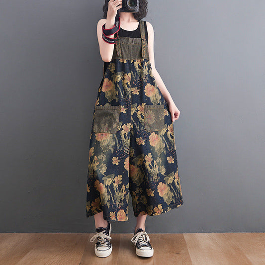 Embroidered Denim Strapless Dress