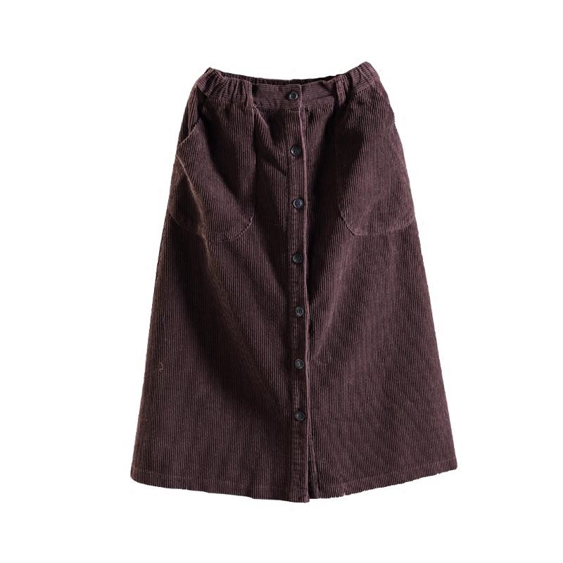 Literary Corduroy Skirt