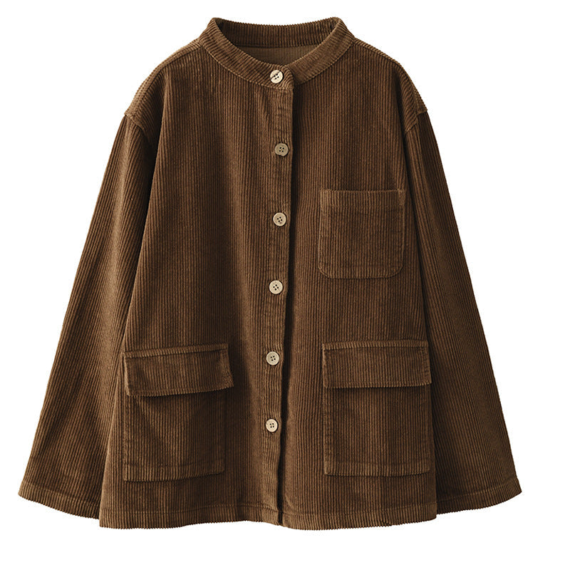Cotton Corduroy Pocket Stripe Jacket